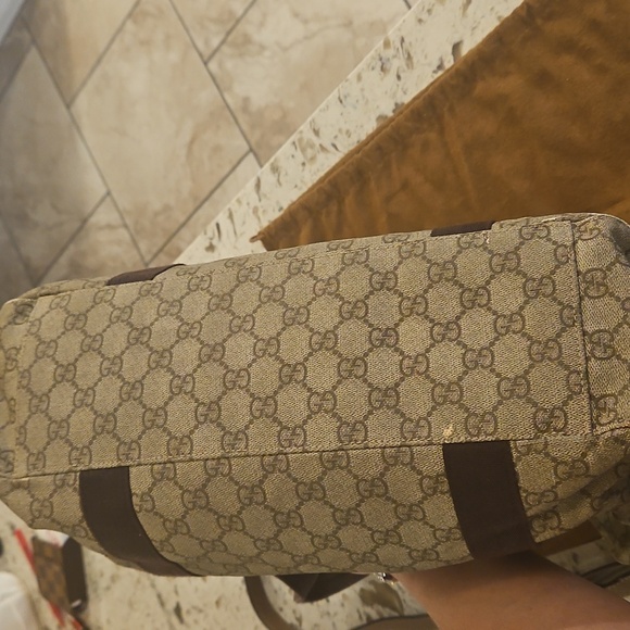 Gucci Monogram Canvas Tote Bag - Picture 4 of 13